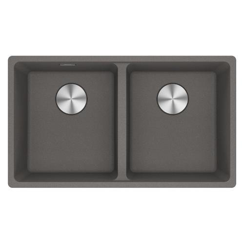 Lavello 2 vasche (75,3x43,3cm) Mrg 120 35 35 MARIS Stone grey Opaco 125 0686 733