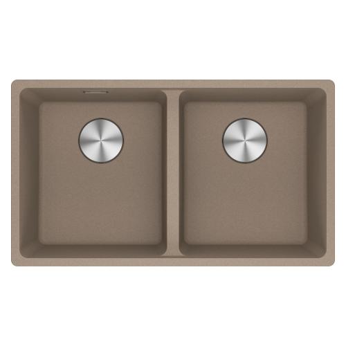 Lavello 2 vasche (75,3x43,3cm) Mrg 120 35 35 MARIS Oyster Opaco 125 0686 737