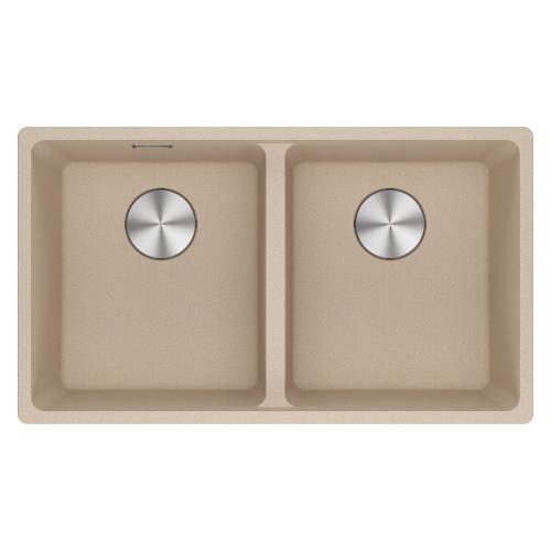 Lavello 2 vasche (75,3x43,3cm) Mrg 120 35 35 MARIS Avena Opaco 125 0686 738
