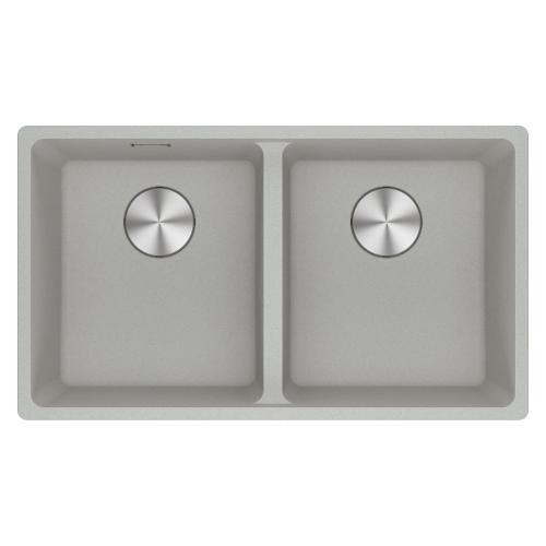 Lavello 2 vasche (75,3x43,3cm) Mrg 120 35 35 MARIS Grigio alluminio Opaco 125 0686 734