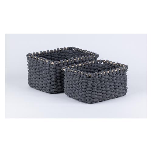 Set ceste 2 pz misto cotone Calamo  Antracite Art.124