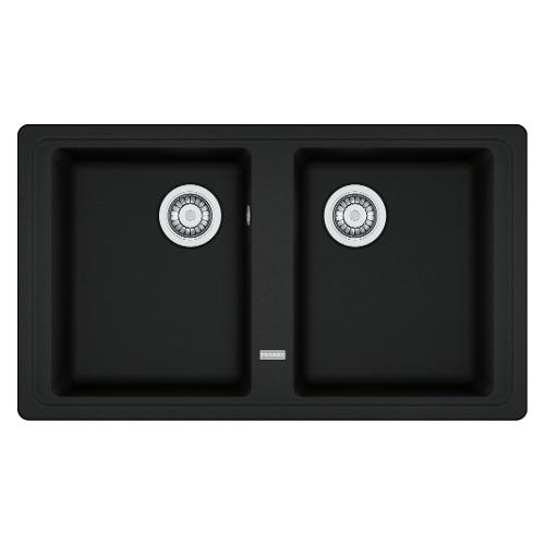Lavello 2 vasche (86x50cm) Bfg 620 BOSTON Black matt Opaco 114 0661 715