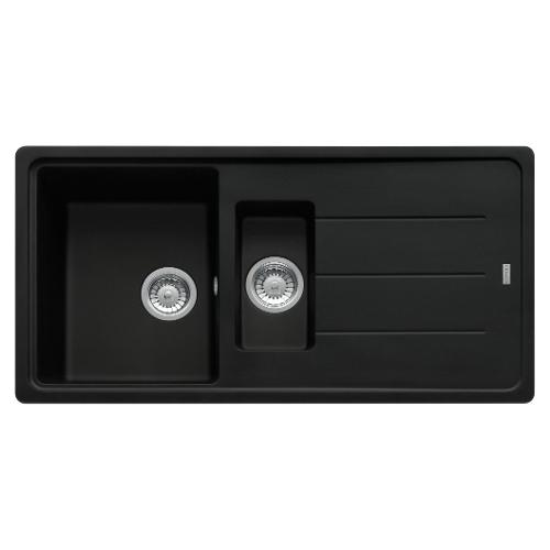 Lavello 1 vasca e mezza (97x50cm) Bfg 651 BOSTON Black matt Opaco 114 0661 717