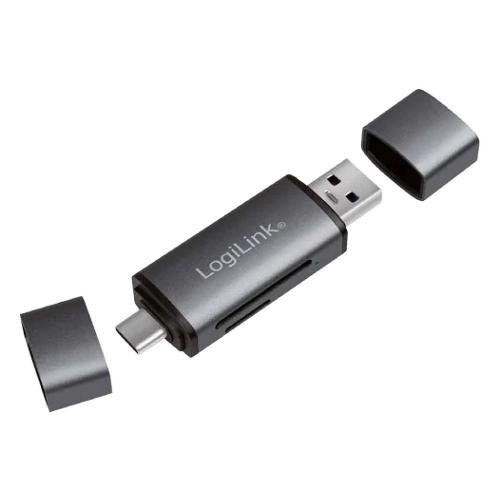 Lettore schede memoria SD e MicroSD IUSB CARD 043 Gray CR0043