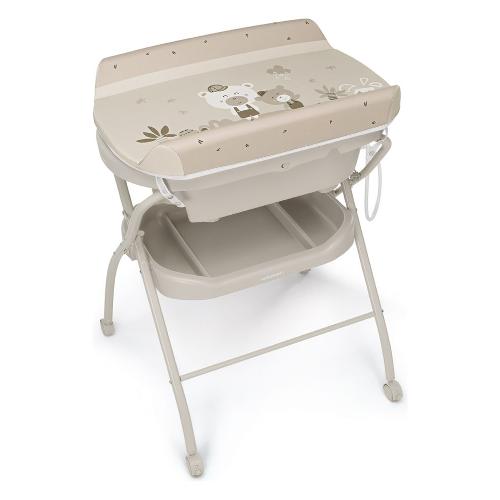 Fasciatoio pieghevole con bagnetto (80x64x102cm) BATH&CO Bears 9700423067