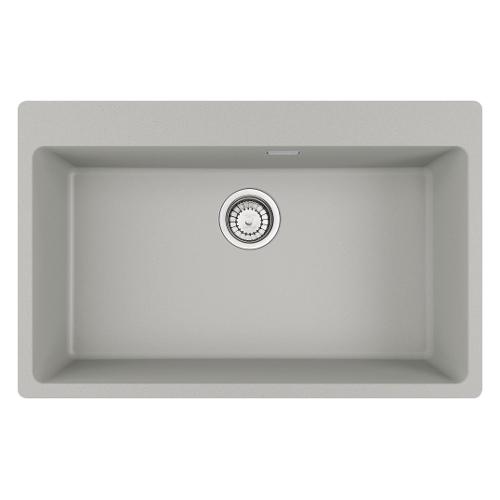 Lavello 1 vasca (78x50cm) Mrg 610 73 ftl MARIS Alluminio Opaco 114 0661 712