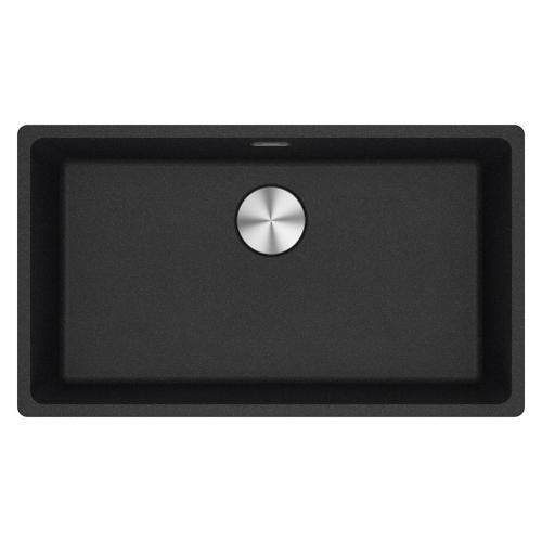 Lavello 1 vasca (75,3x43,3cm) Mrg 110 72 MARIS Nero Opaco 125 0686 638