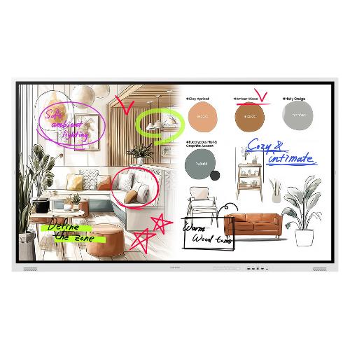 Display professionale 85" 3840x2160 UHD 4K WMFX SERIES Flip 5 White LH85WMFWLGCXEN