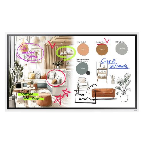 Display professionale 65" 3840x2160 UHD 4K WMFX SERIES Flip 5 White LH65WMFWBGCXEN