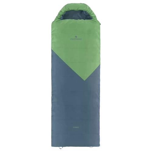 Sacco a pelo ( 10-20°C ) Square Sx accoppiabile (220x80cm) CORFU' Verde e Grigio 86709OVVS