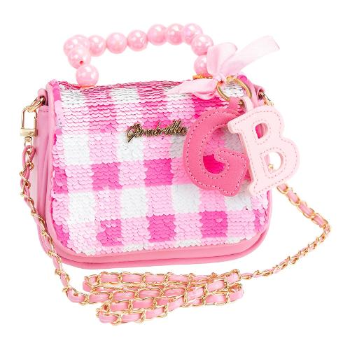Borsetta gioco Vicky Vibes con paillettes e tracolla (18x6x10,8cm) GIRABRILLA Rosa e Bianco 19154