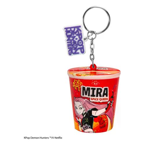 Portachiavi Squishy Mira Flavor Noodles poliuretano (45x50mm) K-POP DEMON HUNTERS Rosso CR2235