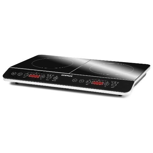 Piastra induzione HI TECH CHEF doppia Black e Silver G10047W0 3500W