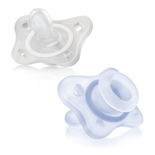 Gommotto bimbo Minisoft (0-2m) silicone 2 pz PHYSIOFORMA Azzurro e Trasparente 00073289210000