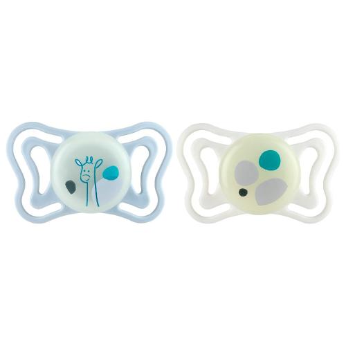 Succhietto lumi (2-6m) silicone 2 pz PHYSIOFORMA LIGHT Bianco e Ghiaccio 00071088410000