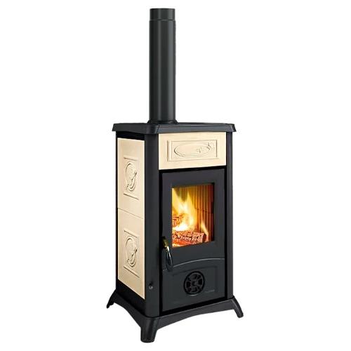 Stufa legna 7kW GEMMA 16 Ceramica Panna 5 stelle 3001002