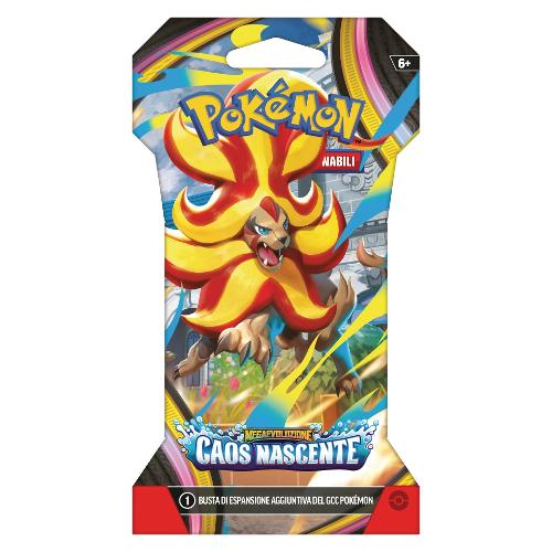 Carte gioco POKÉMON Megaevoluzione Caos Nascente 10 crt in Paper Sleeve Assortito PK10404 I
