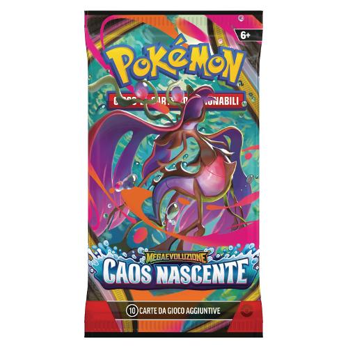 Carte gioco POKÉMON Megaevoluzione Caos Nascente 10 crt  Assortito PK10407 I