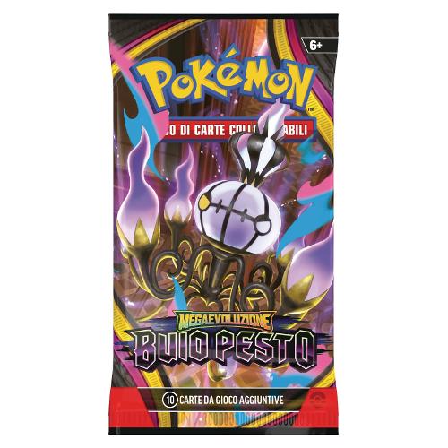 Carte gioco POKÉMON Megaevoluzione Buio Pesto busta 10 crt Assortito PK10425 I