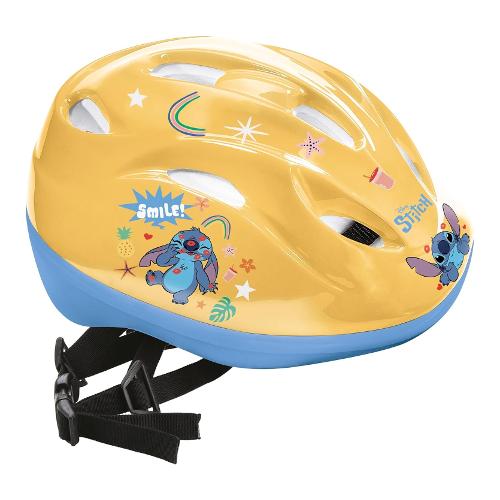 Casco bambini taglia M 52-56 DISNEY STITCH Giallo e Azzurro G042019