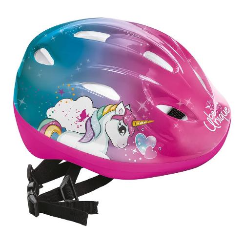 Casco bambini taglia M 52-56 UNICORN Rosa e Blu 35993