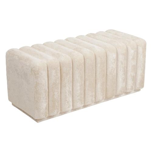 VELVET Pouf Beige