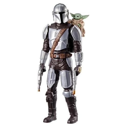 Personaggio Mando con Grogu effetti sonori (28cm) STAR WARS THE MANDALORIAN G28425L0