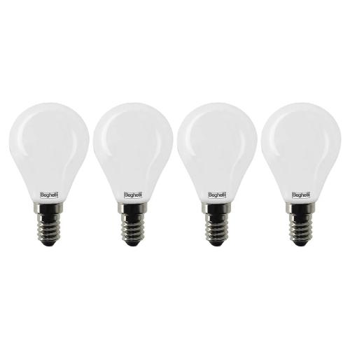 Set lampadine led goccia (4 pz - E14 - 600 lumen - 5 W - Bianco neutro) TUTTOVETROLED 58057