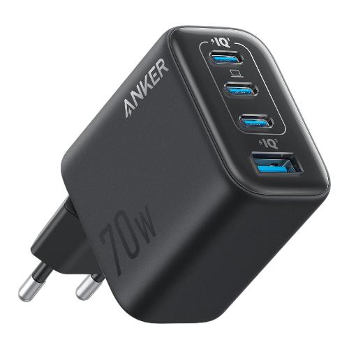 Caricabatterie USB Type-A, USB Type-C ZOLO 70W GaN Black A121CG11