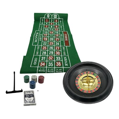 Set Roulette 30 cm con tappeto 80x30 cm e fish CASINO' XNA24046581