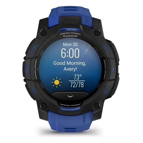 Smartwatch ( AMOLED ) INSTINCT 3 Black e Bolt blue 45 mm 010 02936 03