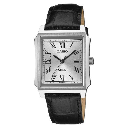 Orologio Silver e Black MTP B190L 7BVER