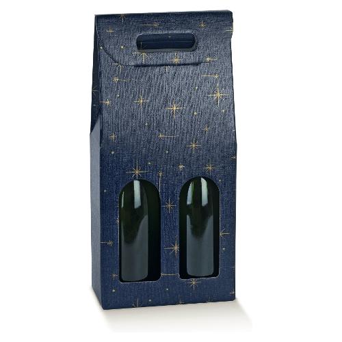 Confezione porta bottiglia (2 bottiglie) (18x9x38,5cm) NIGHT 100350S