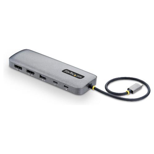 HUB 4 in 1 100W Power Delivery Dual Display Grey 189B USBC MULTIPORT