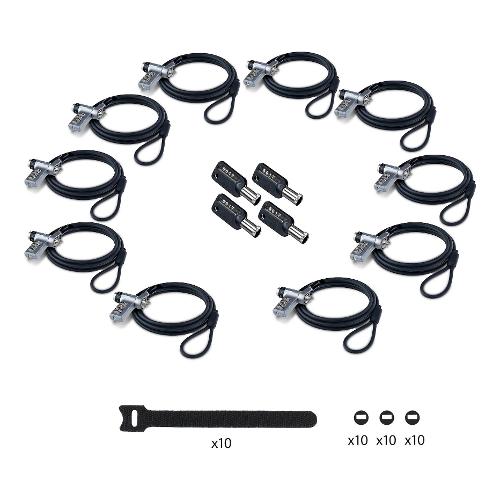 Cavo con lucchetto Chiave e Combinazione 3in1 Gray UDUOKA10 LAPTOP LOCK