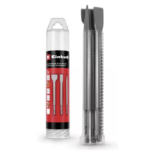 Set scalpelli SDS Plus 3 pz punta, piatto, spatola per martelli 49247200