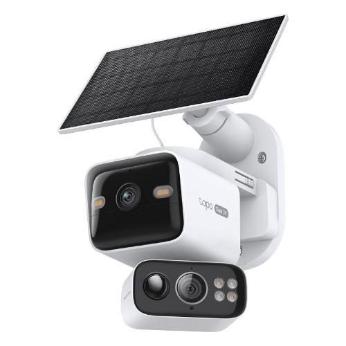 Videocamera sorveglianza Dual Lens Pan&Tilt (Ricaricabile) White 2K 1440p QHD TC93D KIT