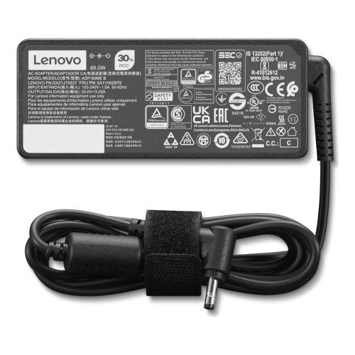 Alimentatore per Lenovo Round Tip Adattatore CA Black 65W 4X21K07722