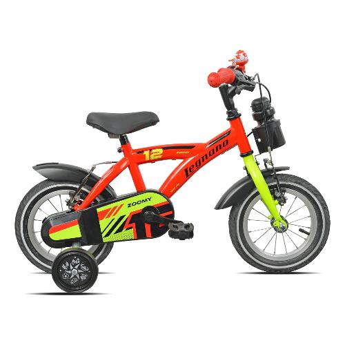 Mountain Bike acciaio ( 1 vel ) 12" con rotelle BIMBO Red e Yellow Glossy 26L9900