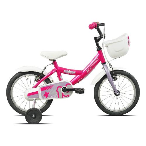 Mountain Bike acciaio ( 1 vel ) 14" con rotelle BIMBA Fucsia e Lilac Glossy 26L9700D
