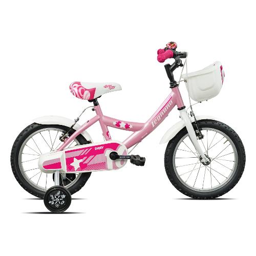Mountain Bike acciaio ( 1 vel ) 16" con rotelle FANTASY Rosa 26L671