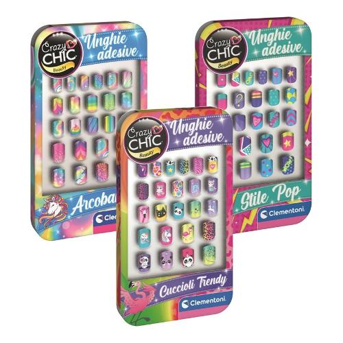 Unghie adesive 24 pz CRAZY CHIC Assortito 18323