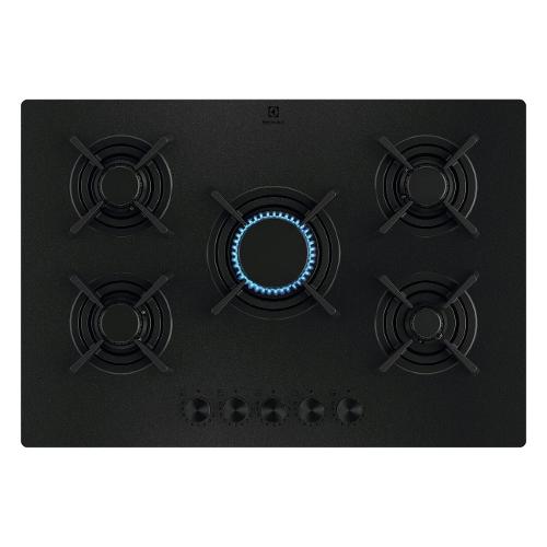Piano cottura gas 5 zone SERIE 700 KGG753723L Gas on Glass Textural Matt black (75cm)