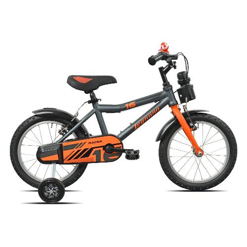 Mountain Bike acciaio ( 1 vel ) 16" con rotelle BIMBO Grigio 26L675