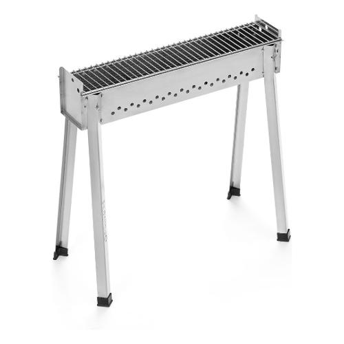 Cuocispiedini legna/carbone (67x28x67cm) Inox BBQ0066