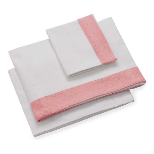 Set lenzuola culla evolutiva 3 pz INFINITO Rosa 40 1137 0011