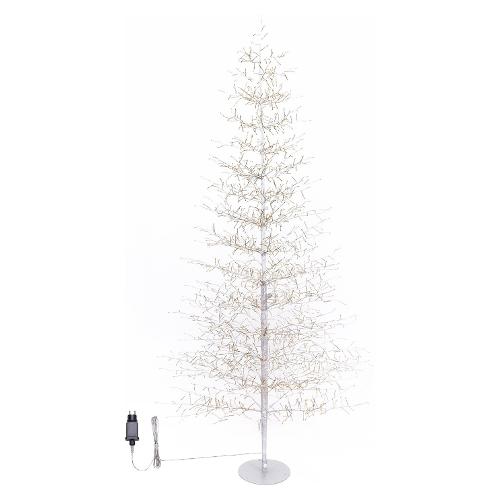 Albero luminoso Bianco 1 gioco di luce (H210 D100 cm) TIGLIO 1856 luci - MICROLED Bianco caldo IP44 82199