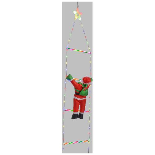 Babbo Natale (25x200cm) Con scala e luci 82311