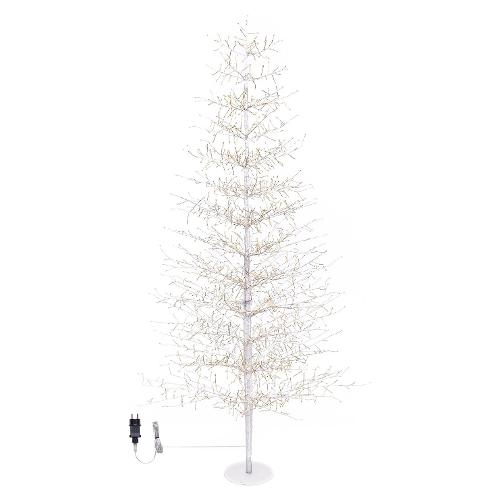 Albero luminoso Bianco 1 gioco di luce (H180 D90 cm) TIGLIO 1568 luci - MICROLED Bianco caldo IP44 82182