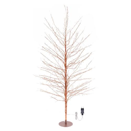 Albero luminoso Rose gold 1 gioco di luce (H170 D105 cm) TIGLIO 784 luci - MICROLED Bianco caldo IP44 81208